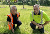 FCHO's Naomi Martin Smith And Adam Graham Volunteering At The GROWE Project