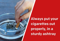 Ashtray Insta Red